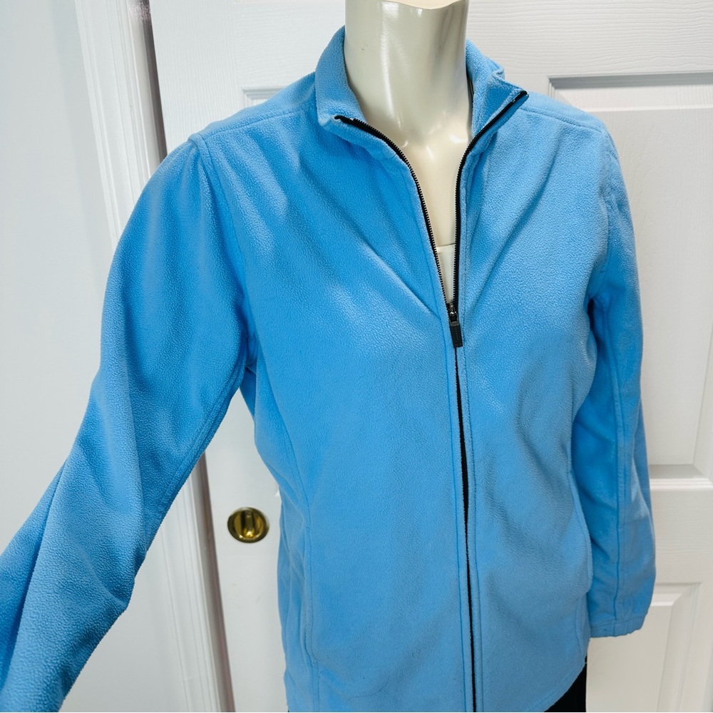 NIKE GOLF sweat jacket ZIP FRONT long sleeves blue athletic wear M 8-10 medium